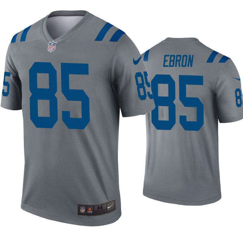 Men Indianapolis Colts #85 Eric Ebron Nike Gray Inverted Legend NFL Jersey